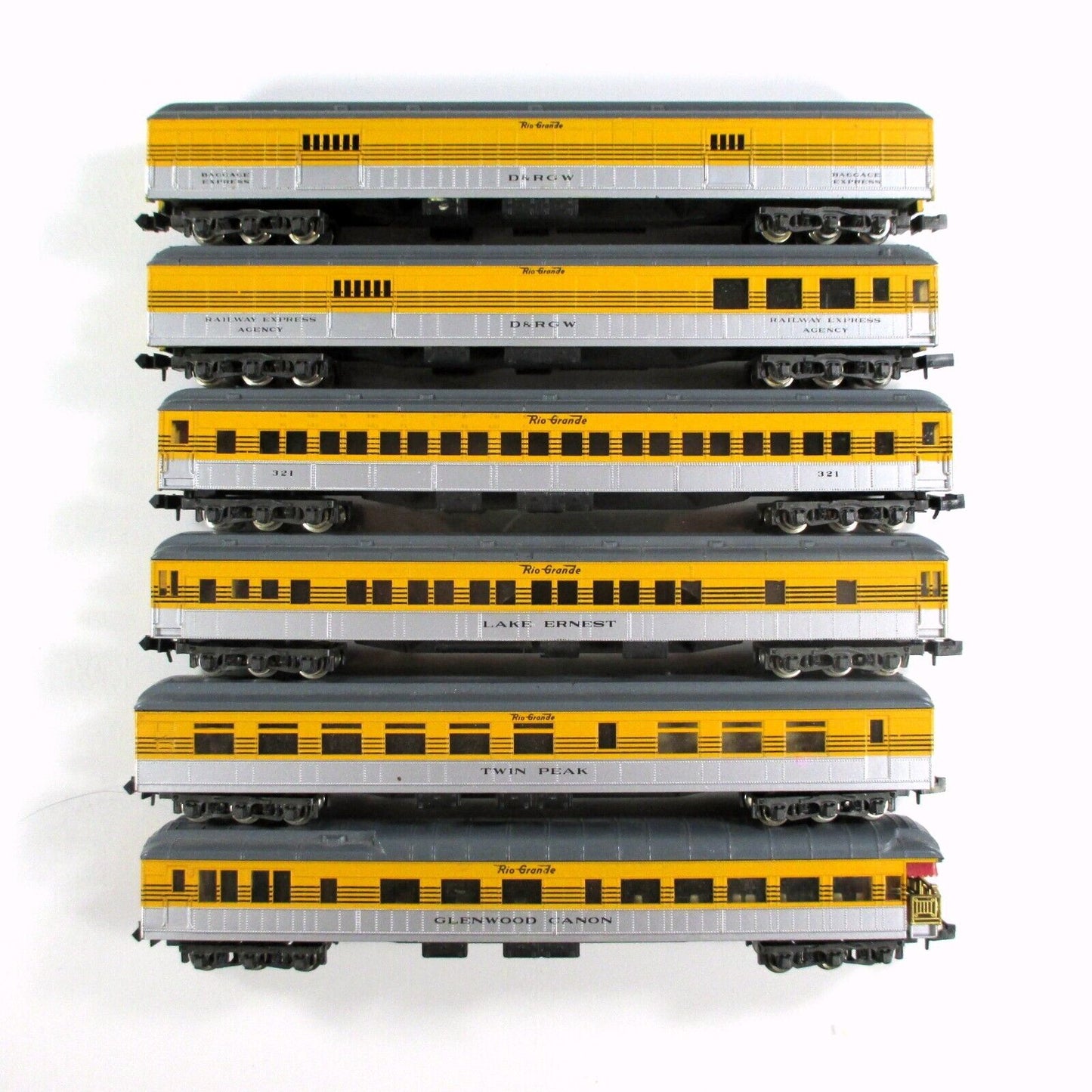 N Scale ***DENVER RIO GRANDE*** Heavyweight Passenger 6-Car Set - Con-Cor 570018