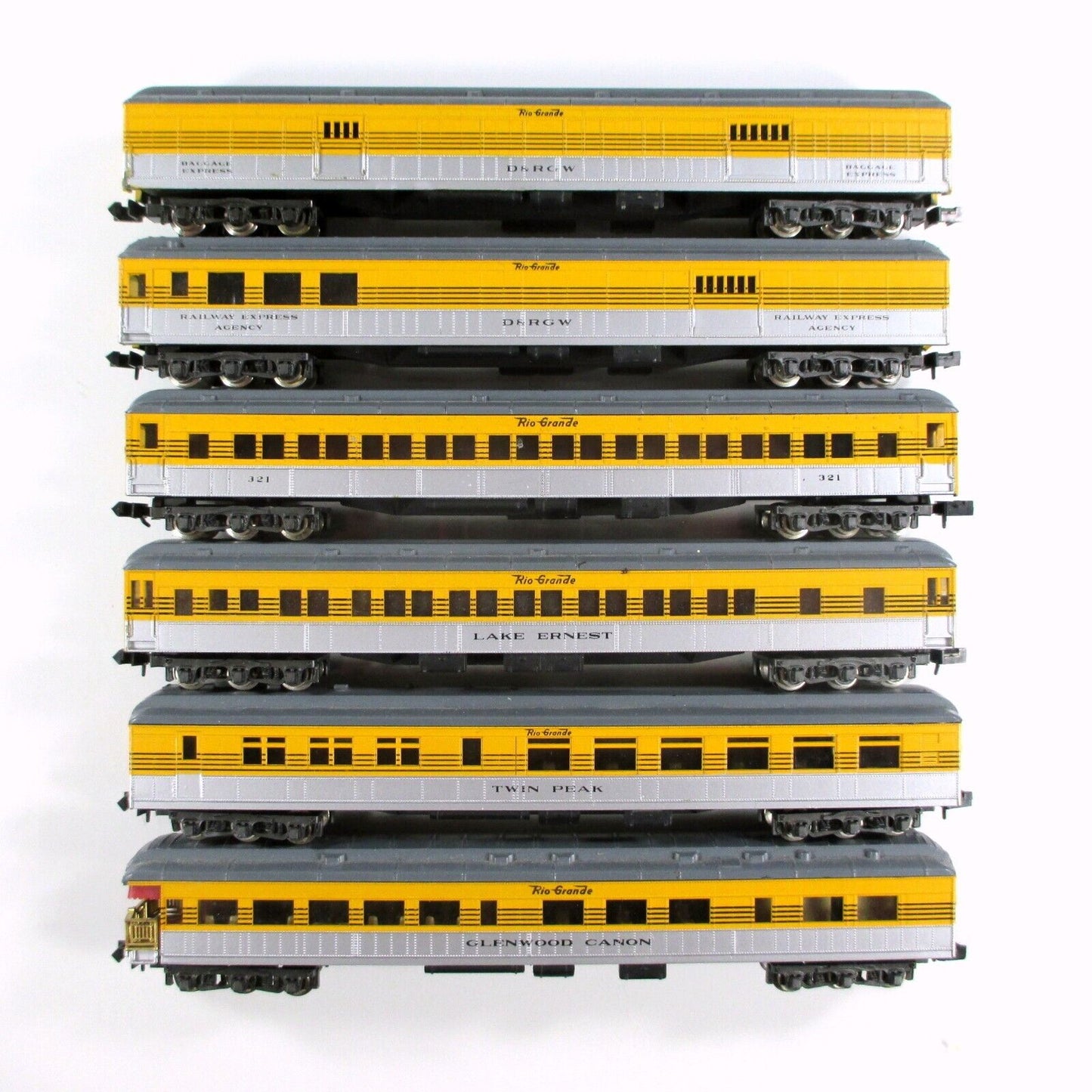 N Scale ***DENVER RIO GRANDE*** Heavyweight Passenger 6-Car Set - Con-Cor 570018