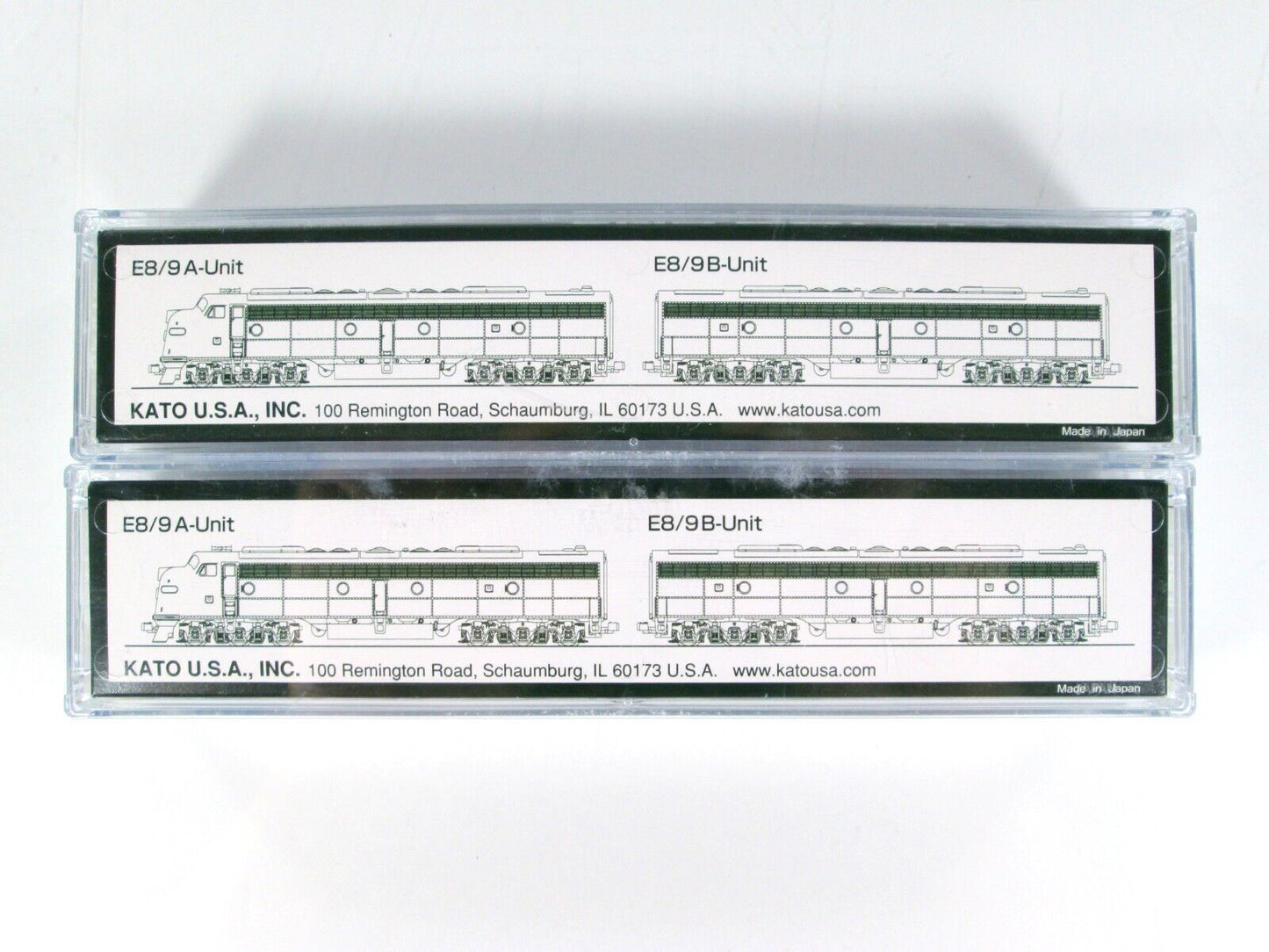 N Scale **SANTA FE** E8/9 AB Locomotive Set, #82 - Kato 106-2401, DCC Rdy