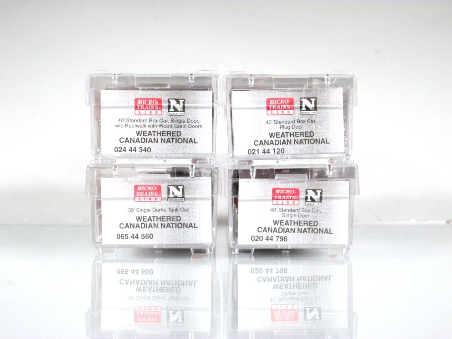 N Scale *CANADIAN NATIONAL* Weathered Tank & Box Car Set - Micro Trains 99305010