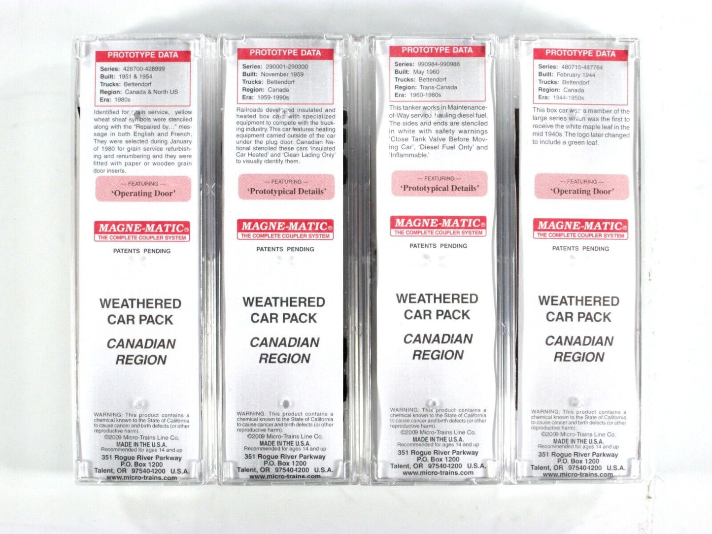 N Scale *CANADIAN NATIONAL* Weathered Tank & Box Car Set - Micro Trains 99305010