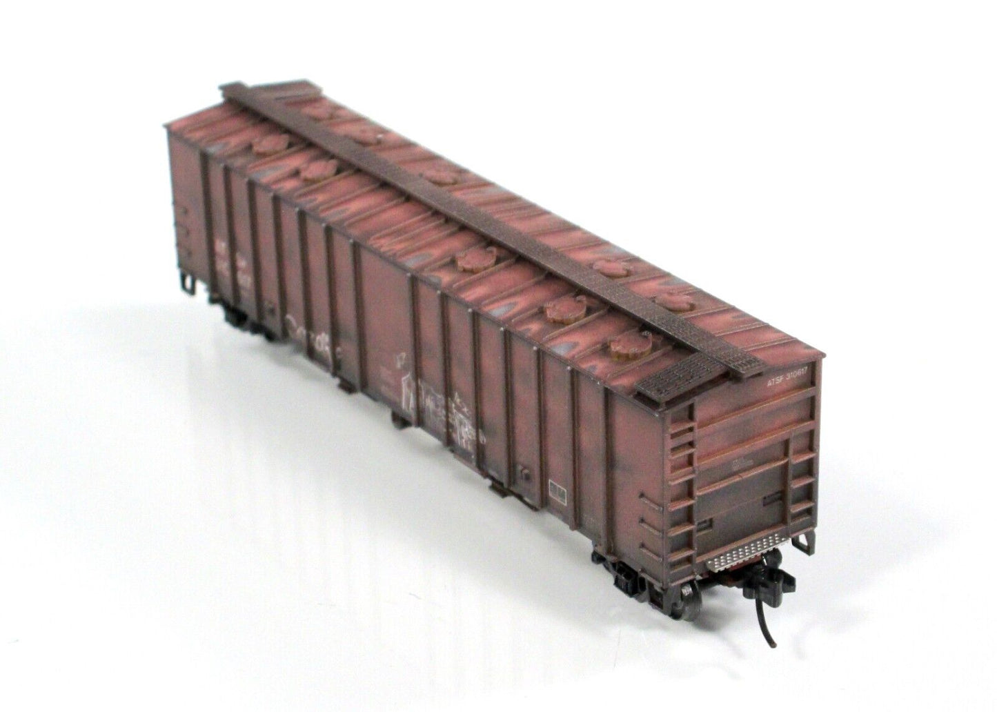 N Scale **SANTA FE** Weathered, Graffiti Airslide Hopper - Micro Trains 09844230