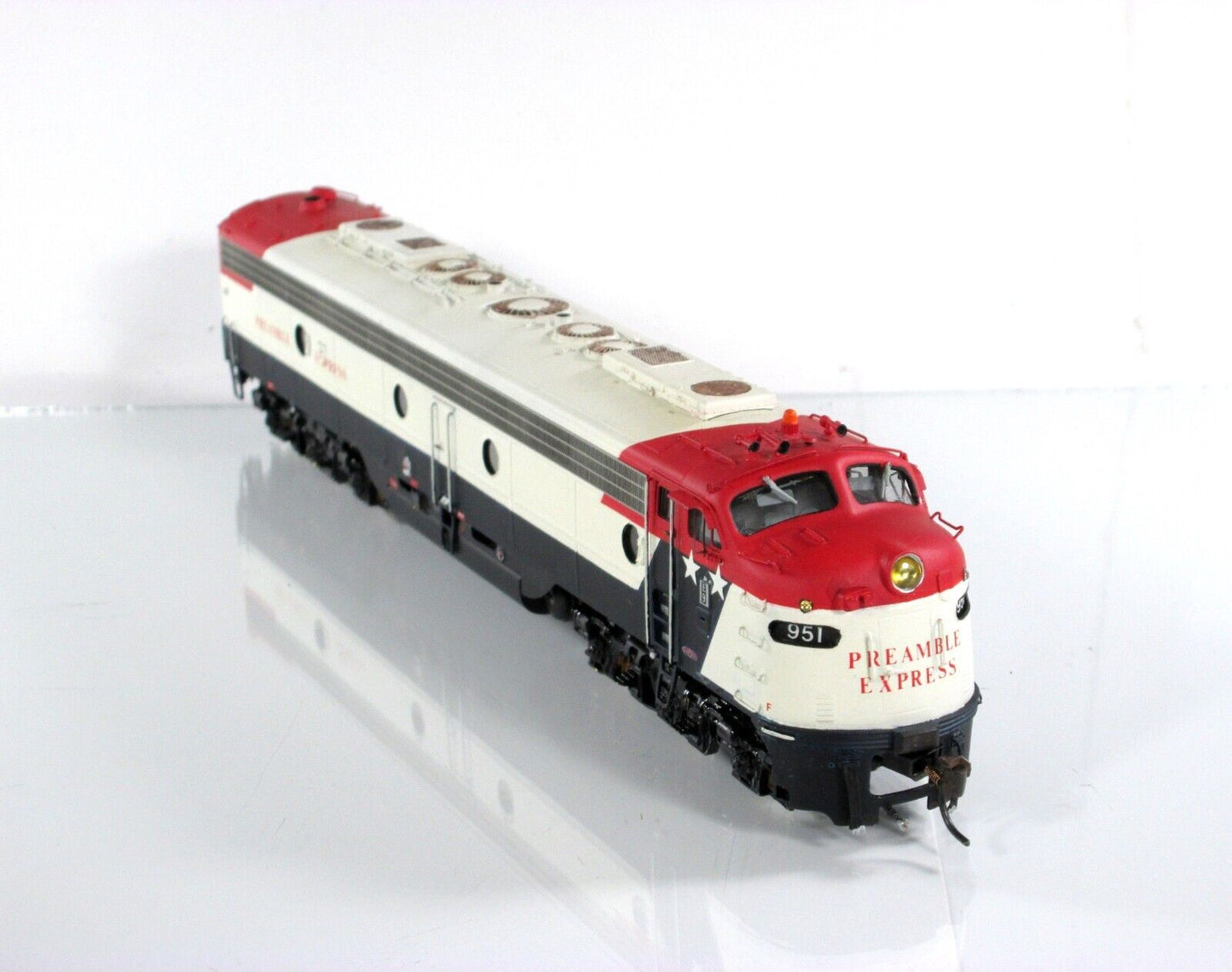 HO Scale BRASS Preamble Express E9A Custom Diesel Locomotive - Overland w/ Sound