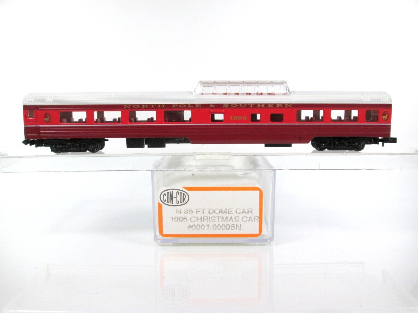 N Scale Christmas 1995 North Pole & Southern Dome Passenger Car - Con-Cor 00095N