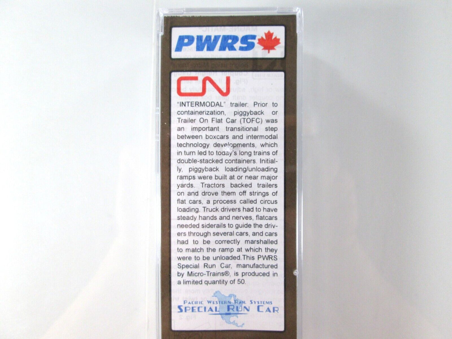N Scale ****CN INTERMODAL**** TOFC 3-Pack Set - Micro Trains, PWRS Special *RARE