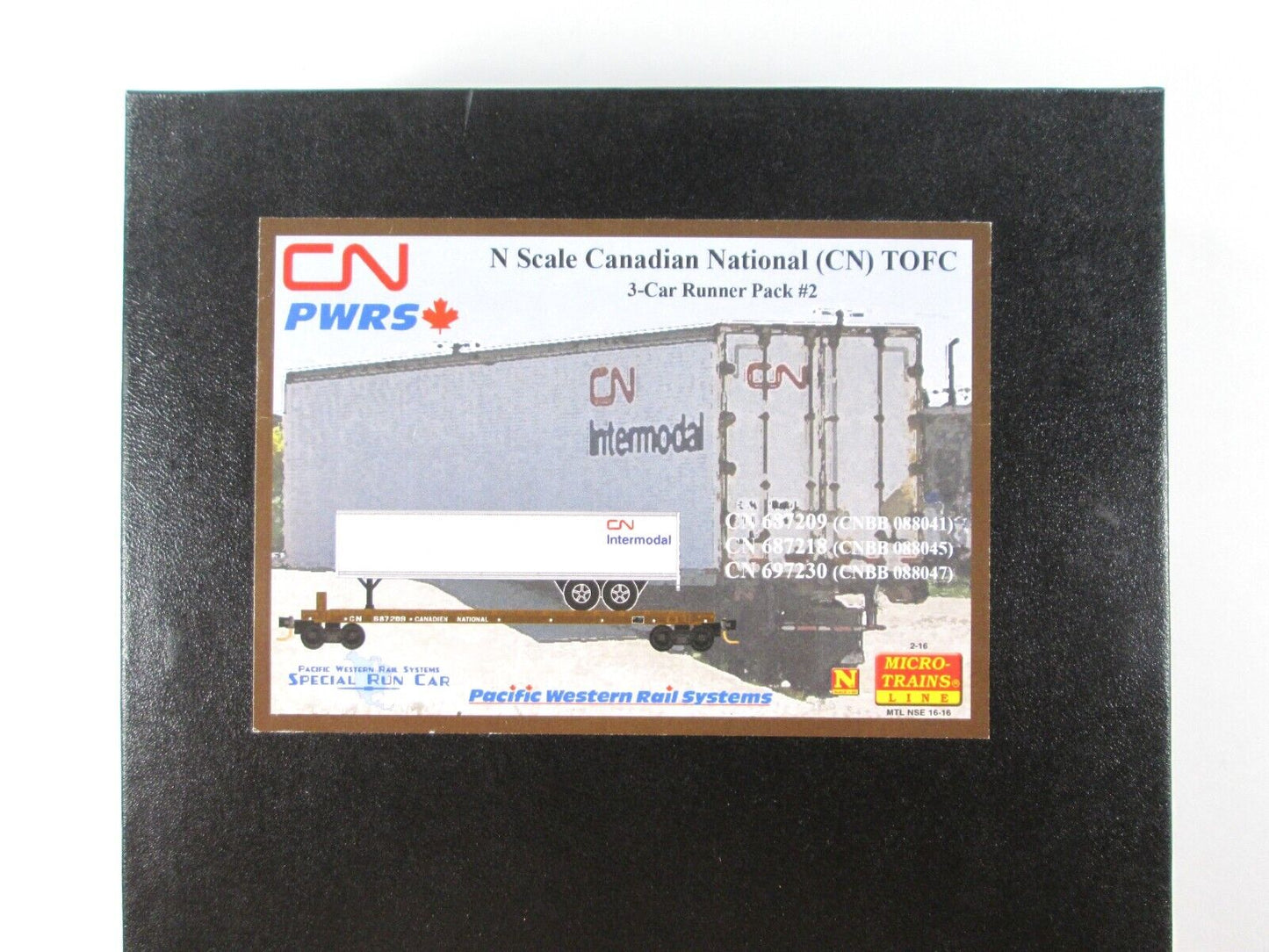 N Scale ****CN INTERMODAL**** TOFC 3-Pack Set - Micro Trains, PWRS Special *RARE