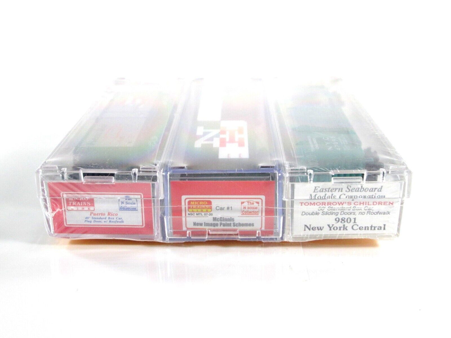 N Scale CONVENTION CHARITY 3-Pack Box Car Set -- Micro Trains Special Run **RARE