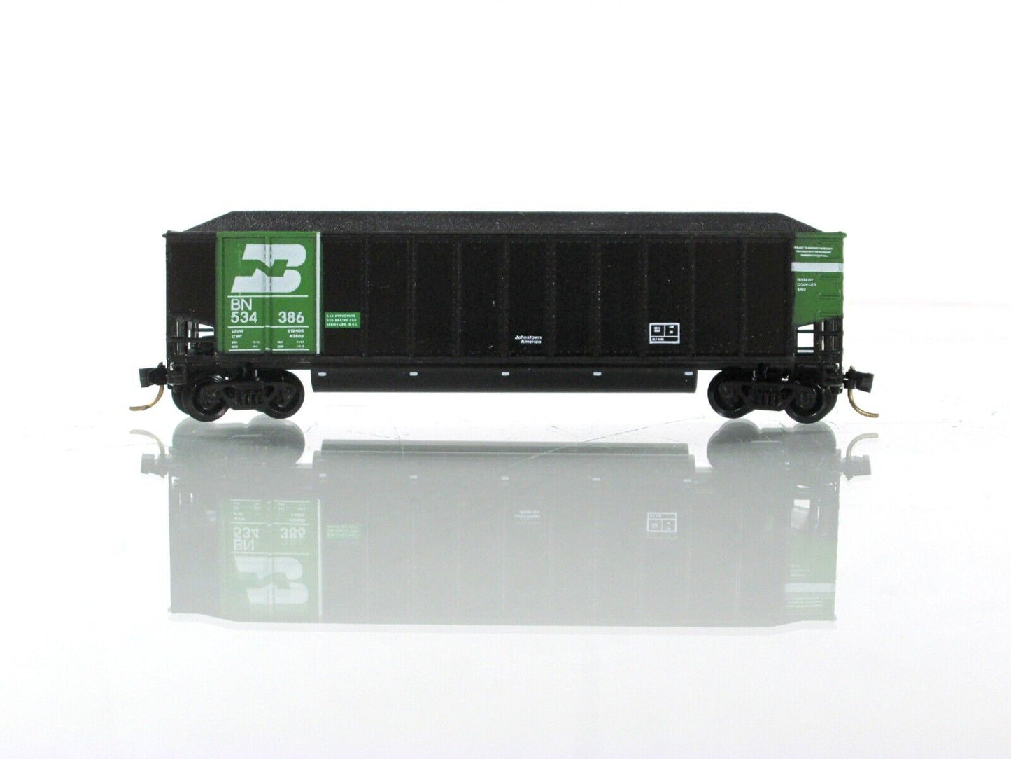 N Scale **BURLINGTON NORTHERN** Coalporter 9-Pack - LBF, E&C Shops 750, MTL Cplr