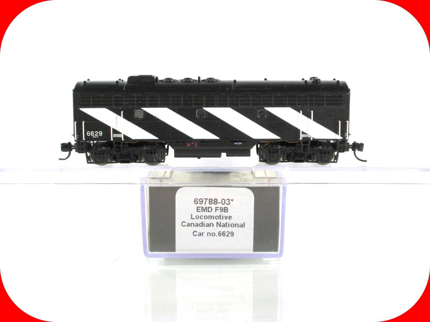 N Scale ***CANADIAN NATIONAL*** EMD F9B #6629 -- Intermountain 69788-03, DCC Rdy