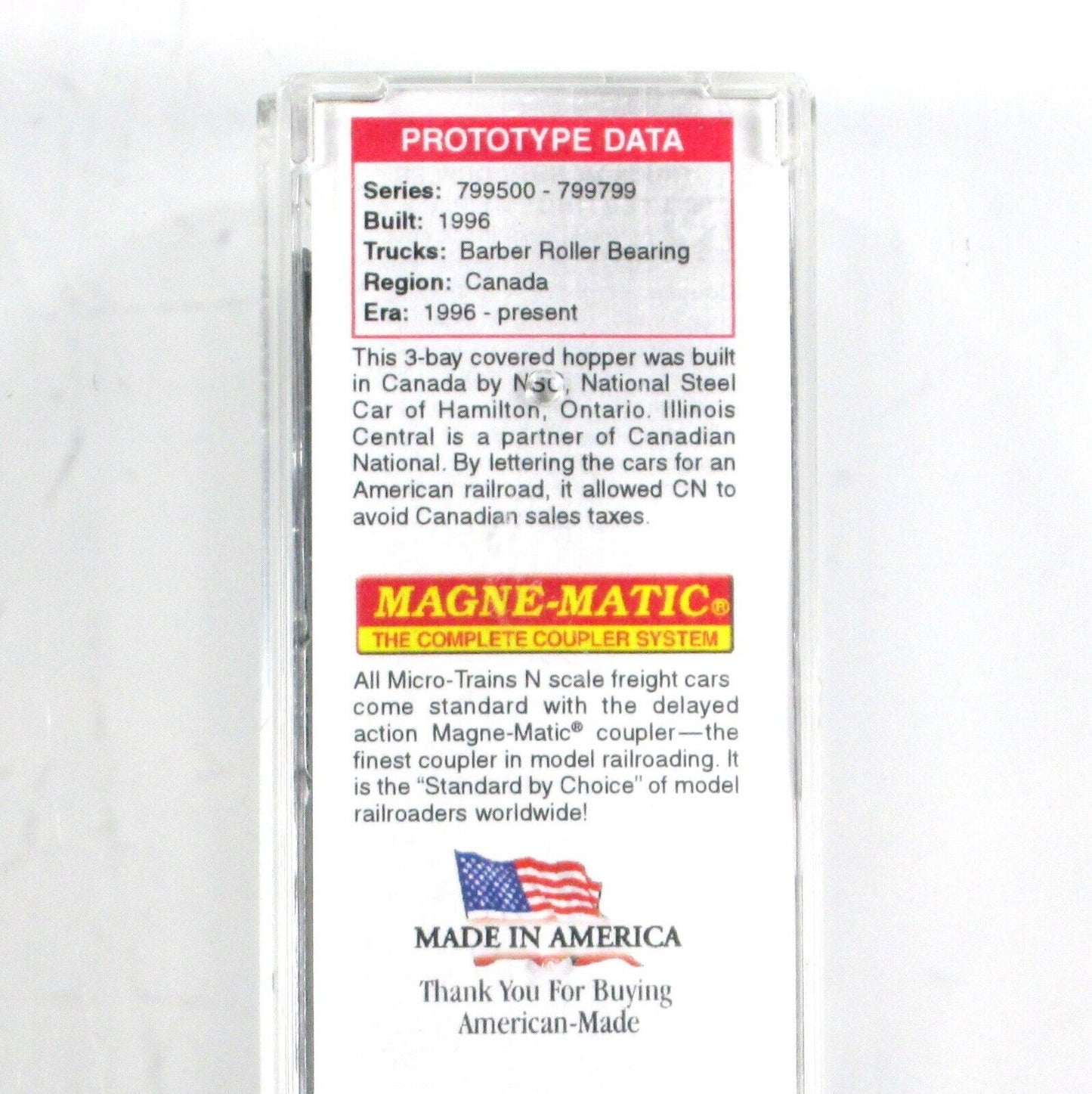 N Scale **ILLINOIS CENTRAL** Graffiti Hopper, IC #799208 --Micro Trains 09444200