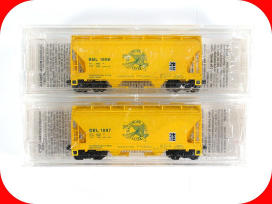 N Scale BALTIMORE BELT LINE Covered Hopper 2-Pack -  Micro Trains *Special* RARE
