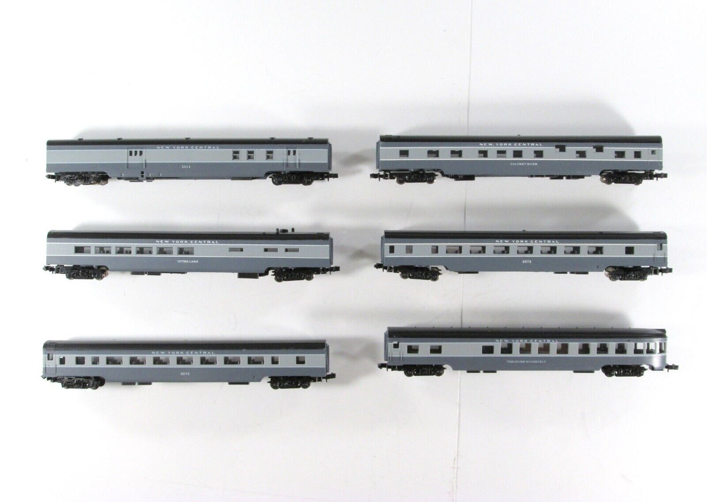 N Scale NEW YORK CENTRAL Lightweight Smoothside Passenger 6-Car Set ---- Con-Cor