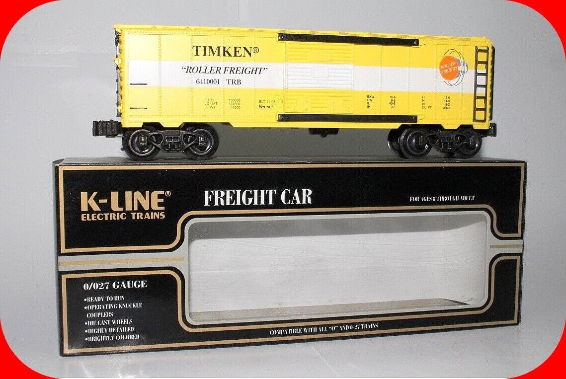 O Scale TIMKEN Roller Frt Single Door Box Car - TRB #6410001 -- K-Line K641-0001
