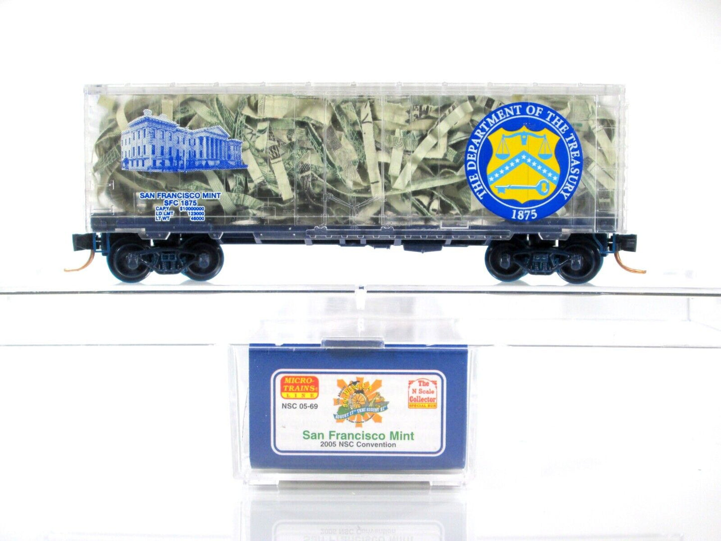 N Scale ***SAN FRANCISCO MINT*** Transparent Box Car - Micro Trains, NSC Special