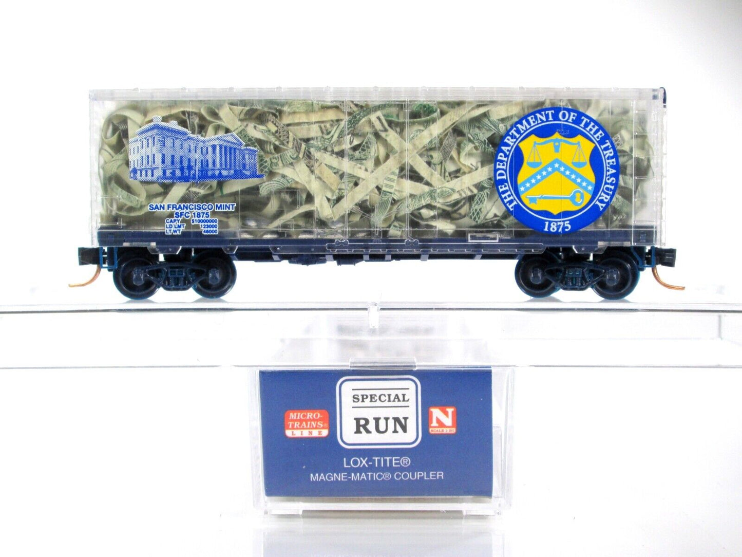 N Scale ***SAN FRANCISCO MINT*** Transparent Box Car - Micro Trains, NSC Special