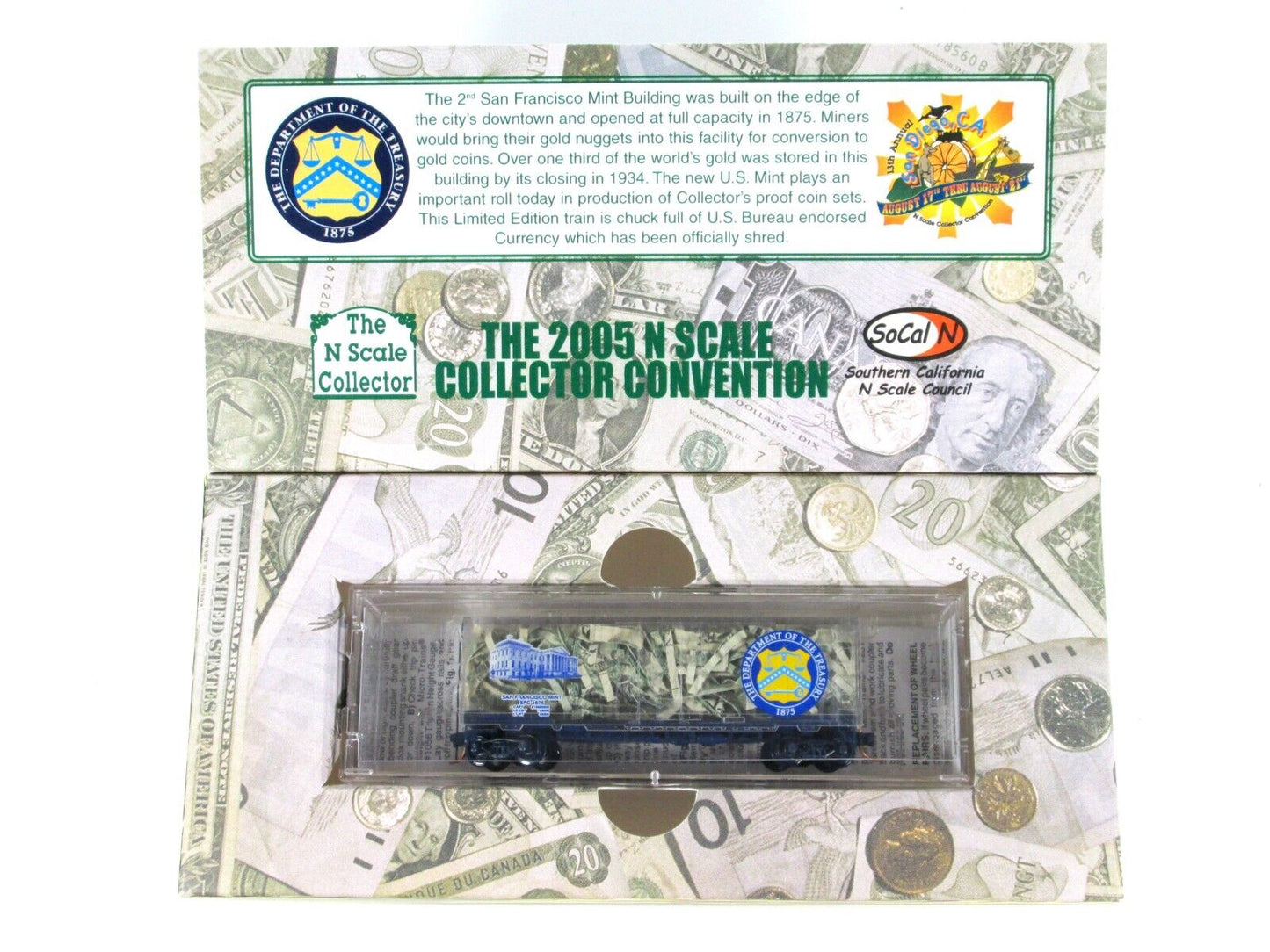 N Scale ***SAN FRANCISCO MINT*** Transparent Box Car - Micro Trains, NSC Special