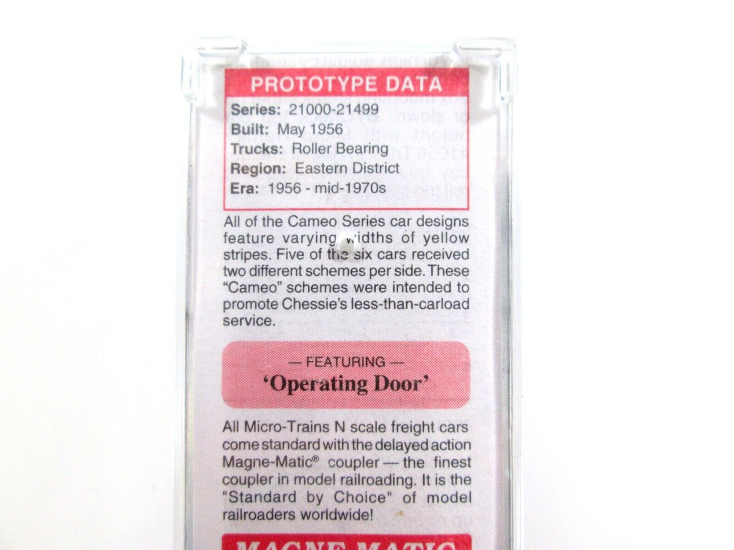N Scale CHESAPEAKE OHIO, CHESSIE KITTEN Box Car C&O 21294 -Micro Trains 03100074