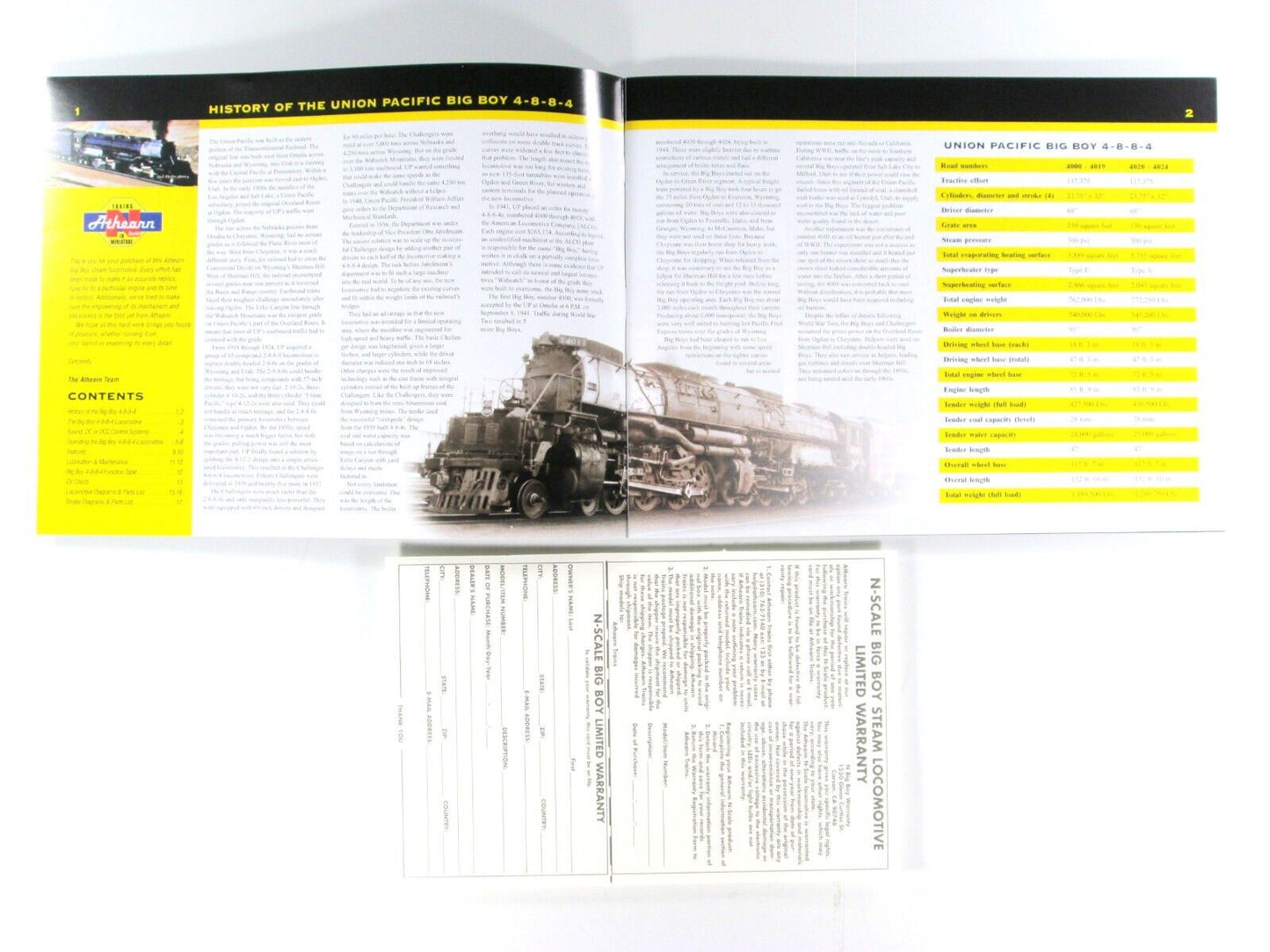 N Scale ***UNION PACIFIC 4-8-8-4 BIG BOY*** UP #4019 - Athearn 11824, DCC Sound
