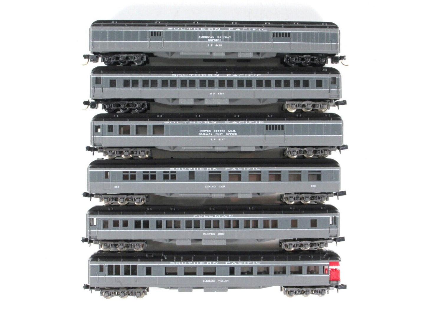 N Scale ***SOUTHERN PACIFIC LARK*** HvyWght Passenger 6-Car Set - Con-Cor 570023