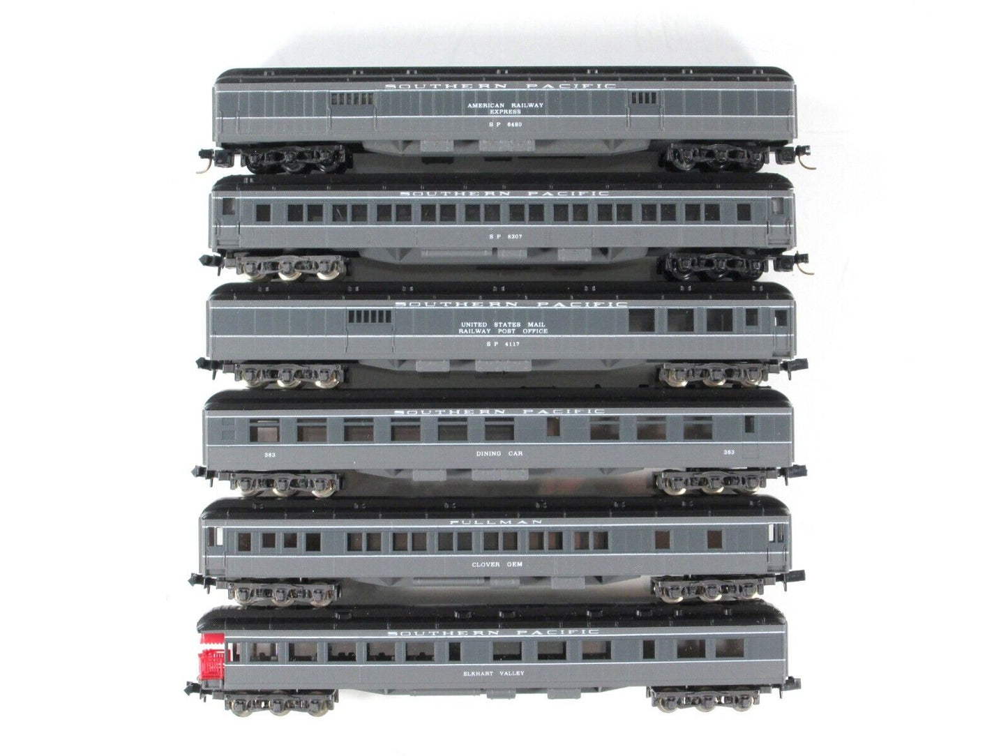 N Scale ***SOUTHERN PACIFIC LARK*** HvyWght Passenger 6-Car Set - Con-Cor 570023