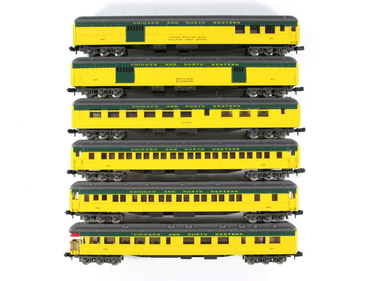 N Scale **CHICAGO NORTH WESTERN* Heavyweight Passenger 6-Car Set -Con-Cor 570014