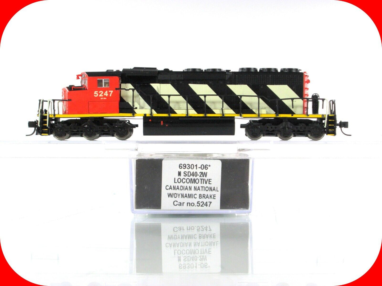 N Scale **CANADIAN NATIONAL** GM SD40-2W #5247 - Intermountain 69301-06, DCC Rdy