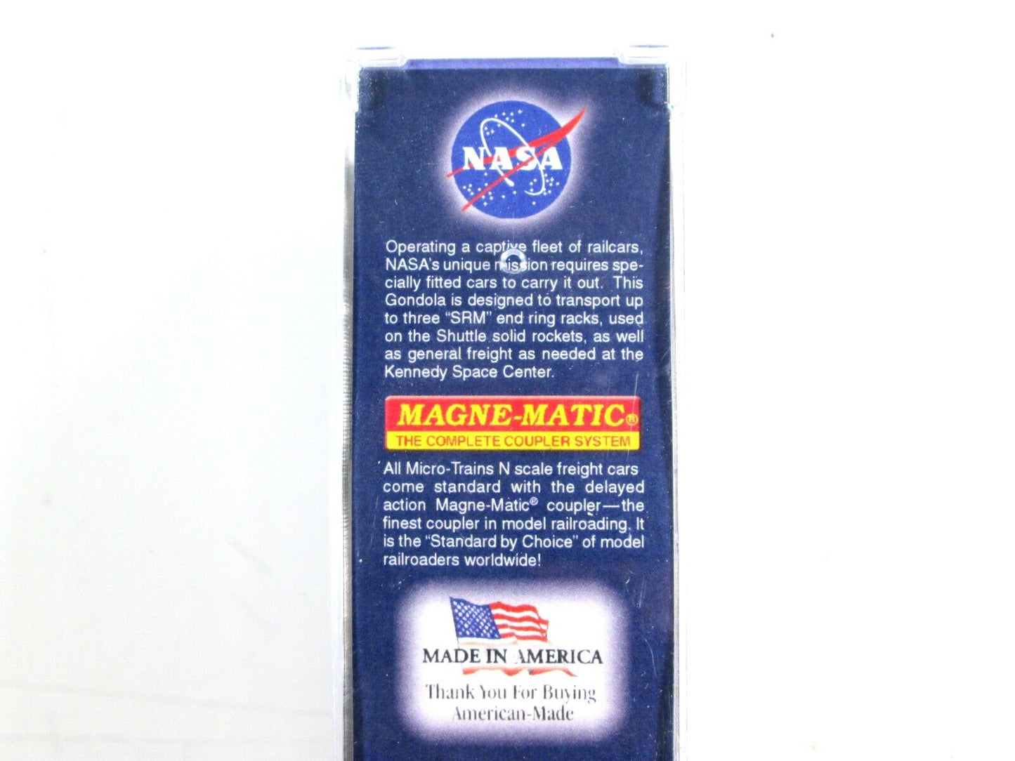 N Scale ***NASA** 50' Gondola, SRM Crate Loads, NLAX 175 - Micro Trains 10500220