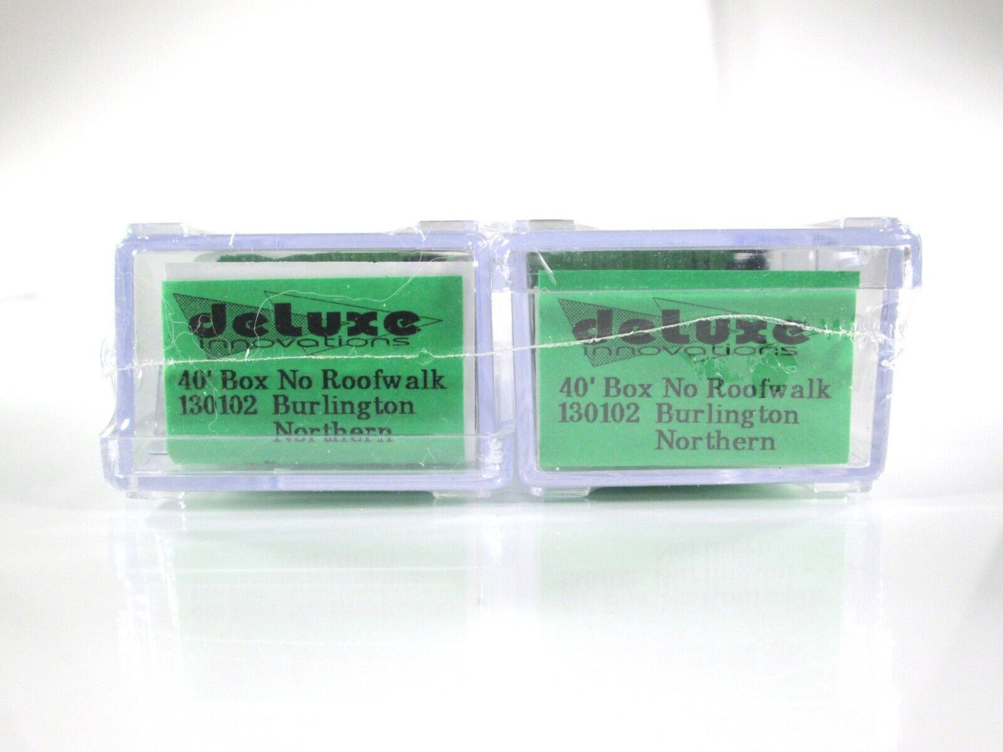 N Scale BURLINGTON NORTHERN 40' Box 2-Car Set - BN 122365, 123843 -Deluxe 130102