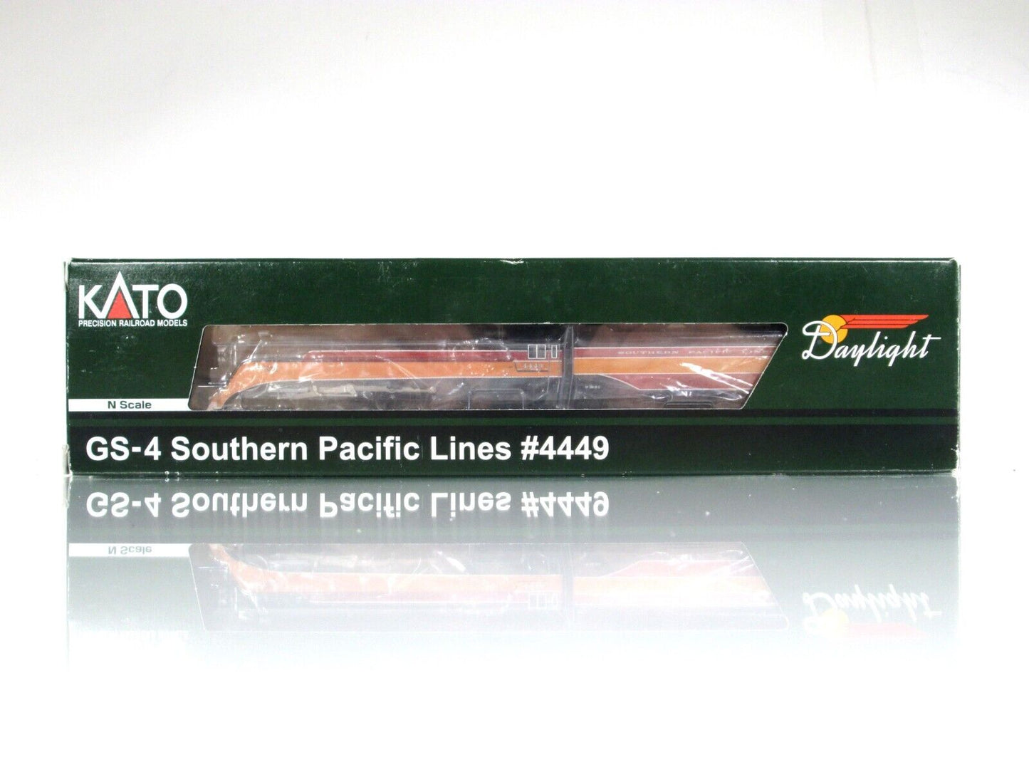 N Scale **SOUTHERN PACIFIC DAYLIGHT** 4-8-4 GS-4, SP 4449 -Kato 126-0307 w/ DCC