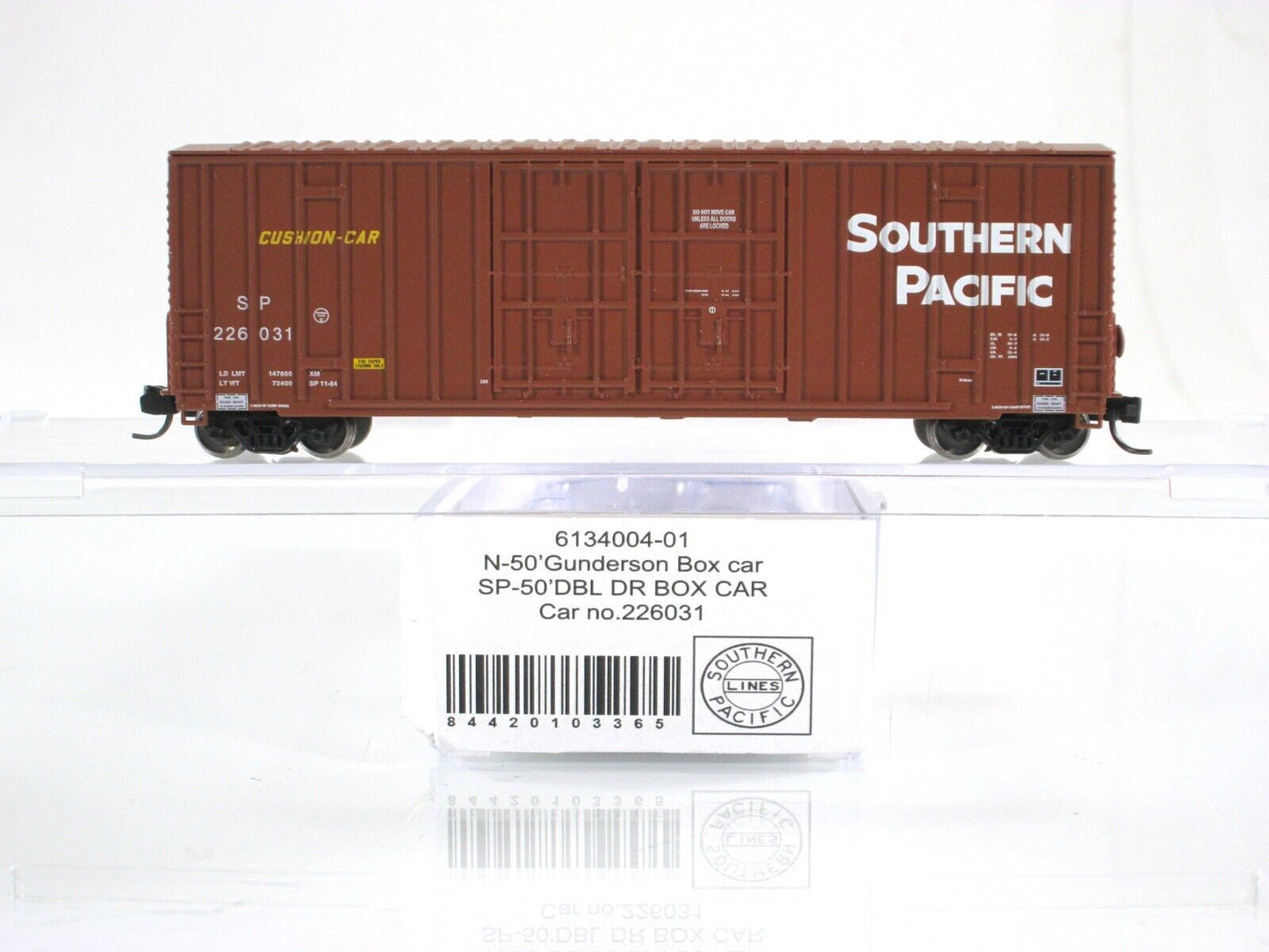 N Scale *SOUTHERN PACIFIC* 50' Cushion Box Car 6-Set, Intermountain 613004 *RARE