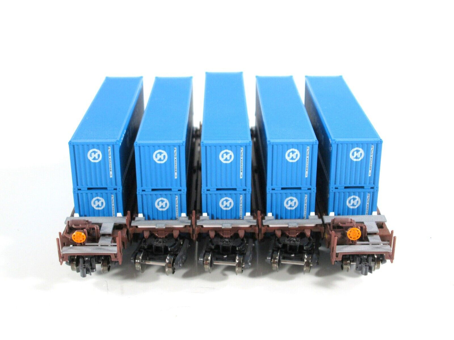 N Scale ***AOK, HANJIN*** Gunderson MAXI-I Well Stack Car #58153 - Kato 106-6156