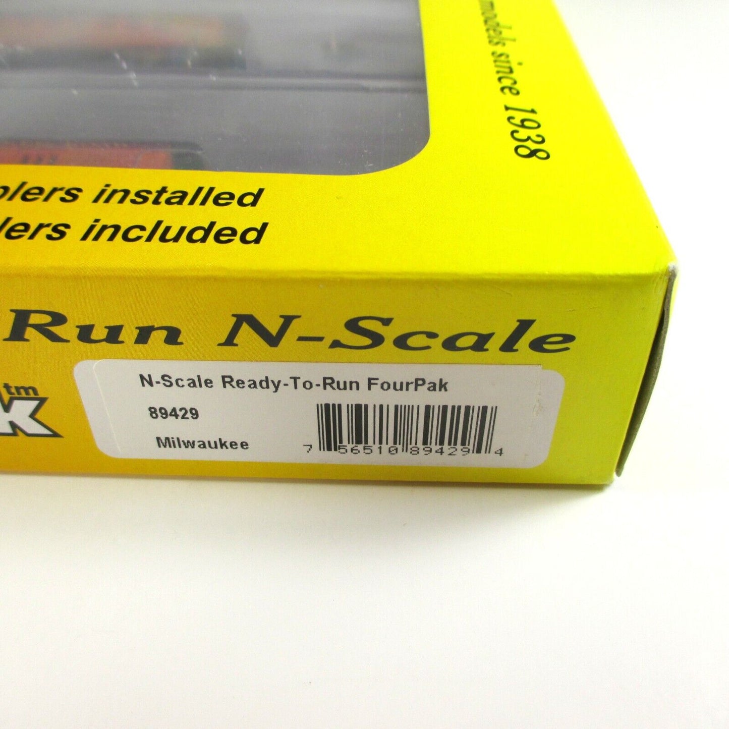 N Scale *MILWAUKEE ROAD* Overton Old-Time Passenger 4-Car Set - Roundhouse 89429