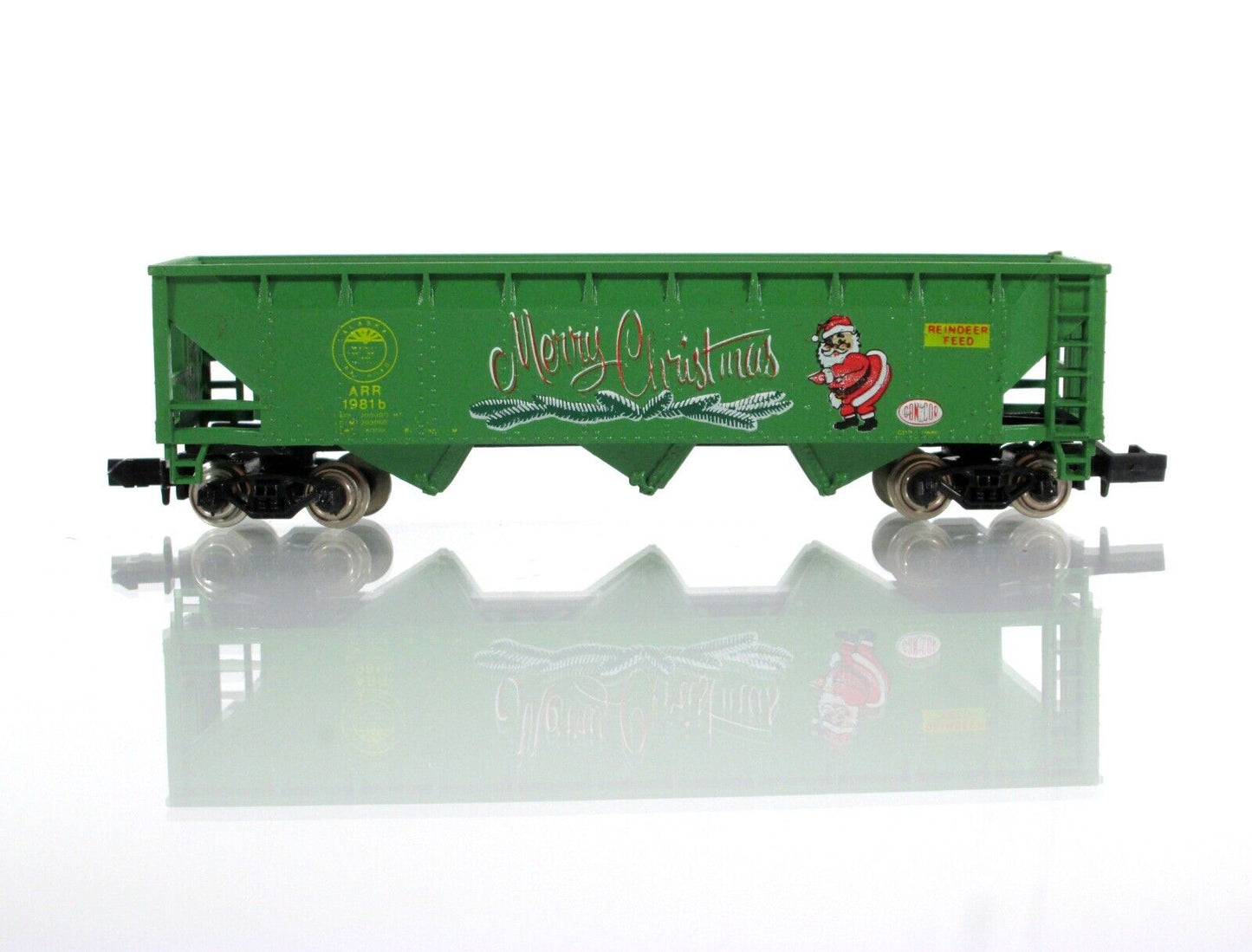 N Scale **CHRISTMAS NORTH POLE UNIT TRAIN** Hopper Set, ARR 1981 - Con-Cor *RARE