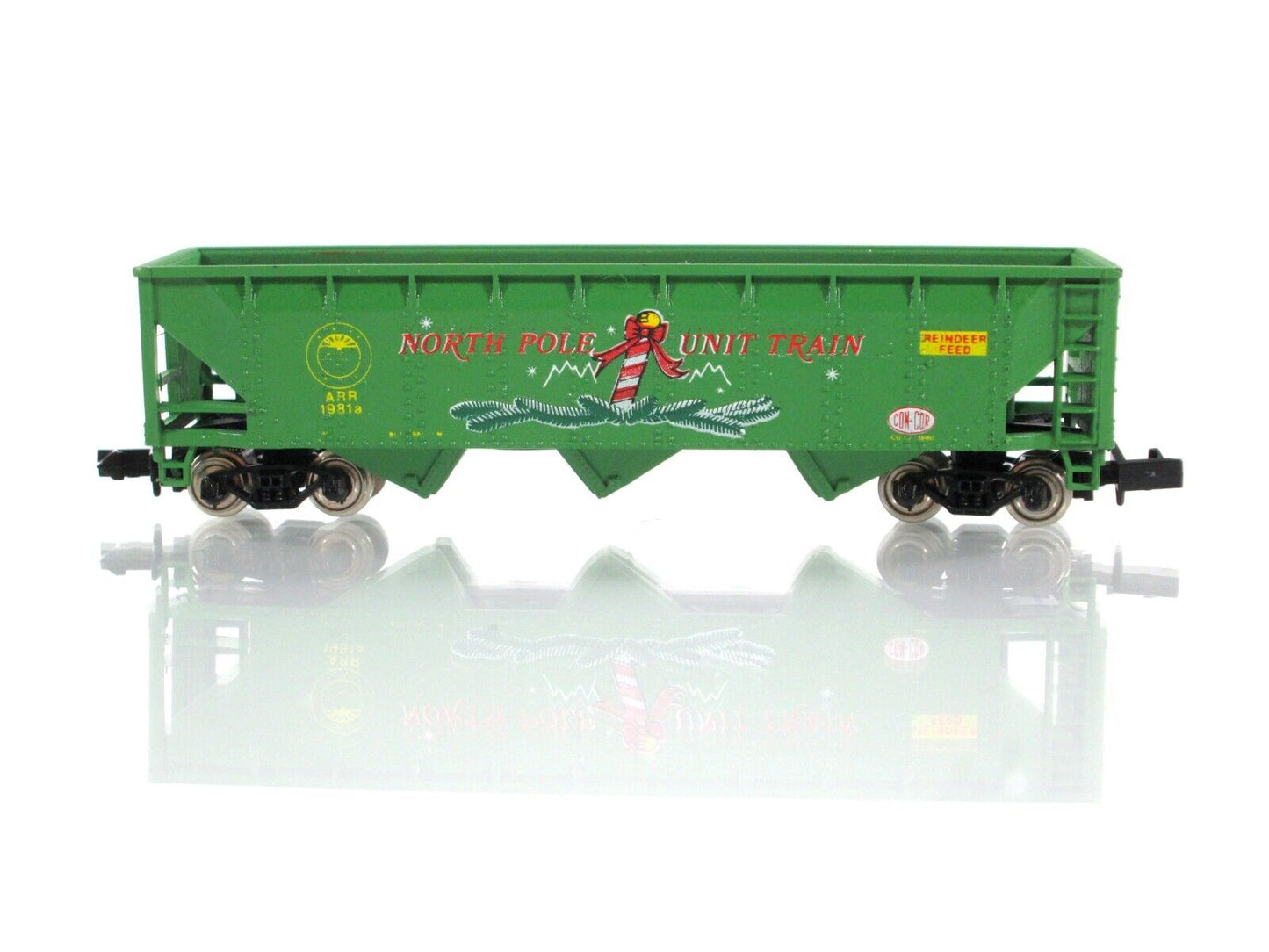 N Scale **CHRISTMAS NORTH POLE UNIT TRAIN** Hopper Set, ARR 1981 - Con-Cor *RARE