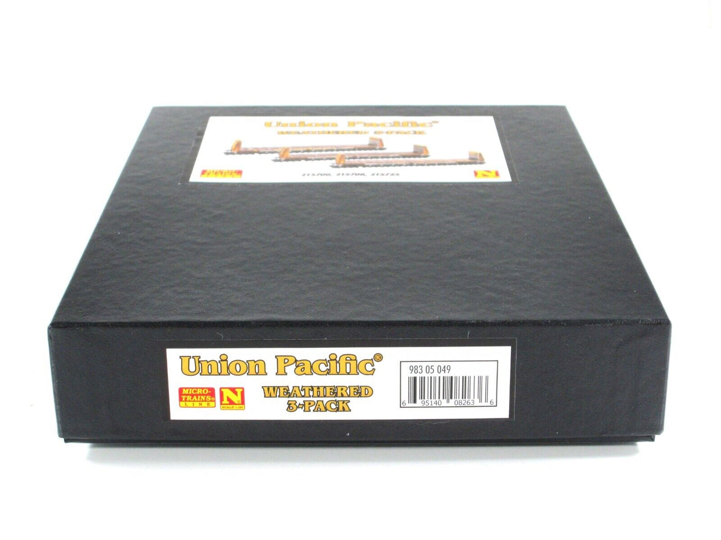 N Scale **UNION PACIFIC** Weathered 61' Bulkhead 3-Pack -- Micro Trains 98305049