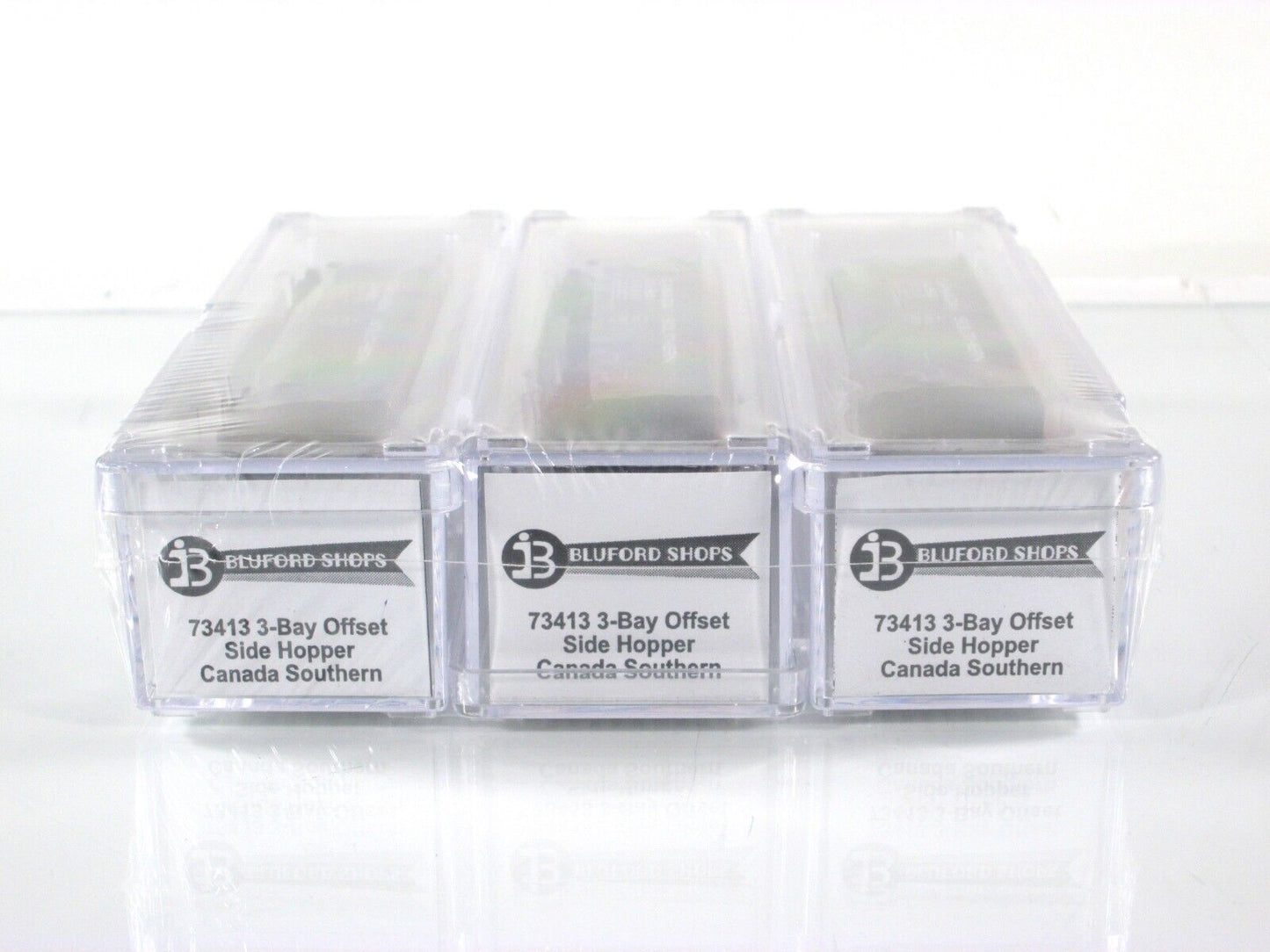 N Scale **CANADA SOUTHERN** Ore Hopper 3-Pack Set w/ Loads - Bluford 73013 *RARE