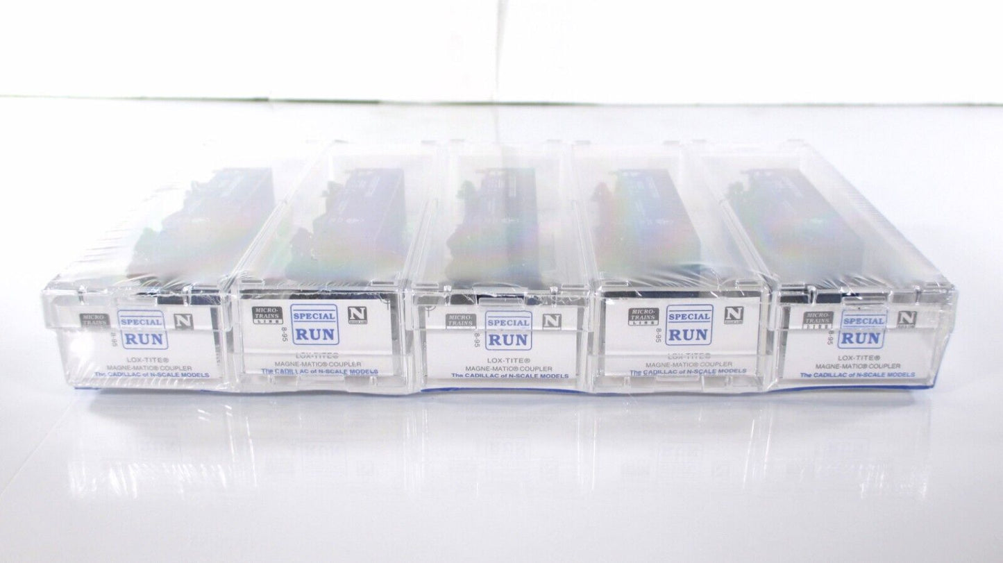 N Scale *BALTIMORE OHIO* Coal Hopper 5-Pack Set, B&O Blue - Micro Trains **RARE*