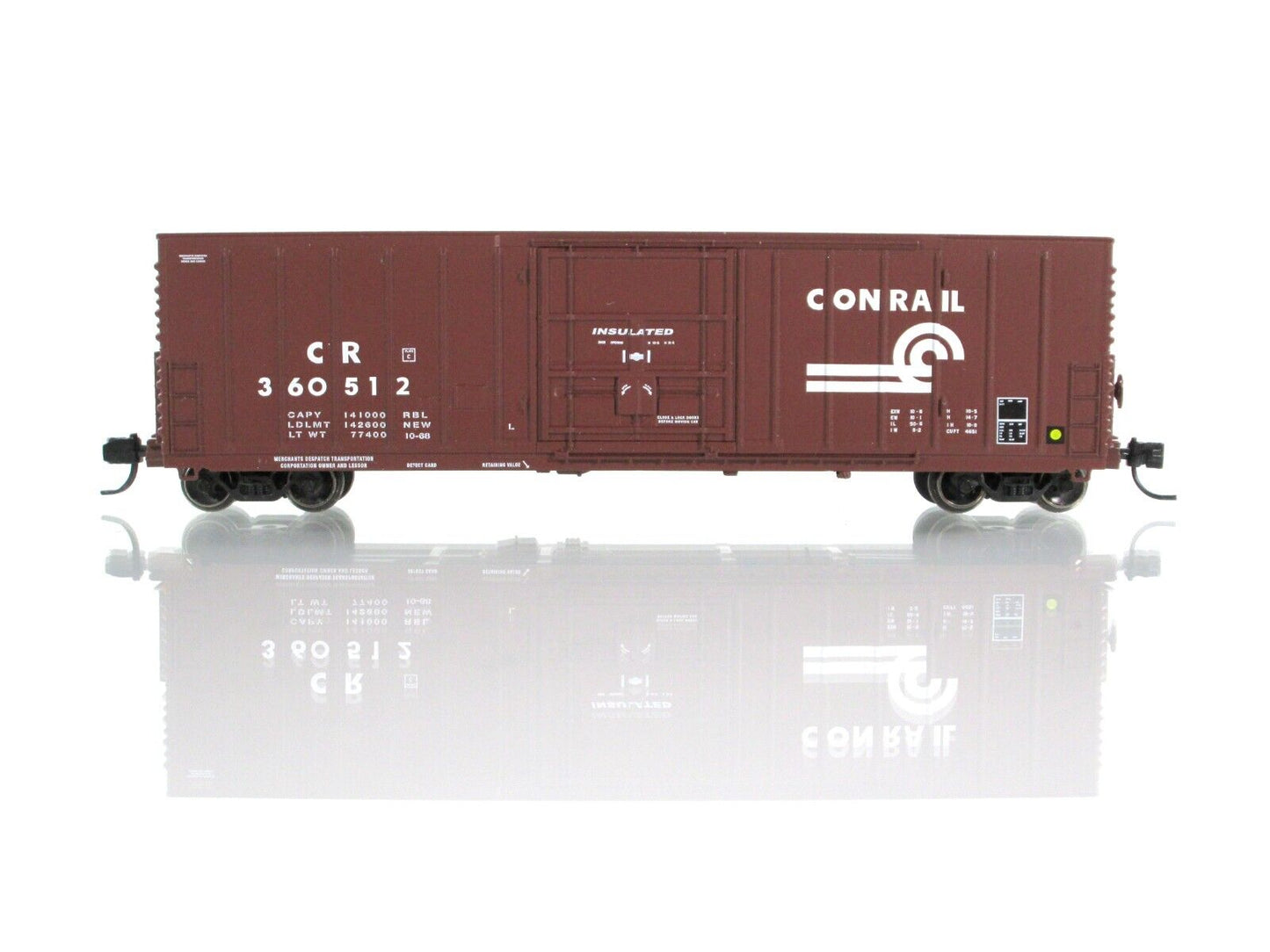 N Scale **CONRAIL** 50' Insulated Box Car 8-Pack Set, by WHEELS of TIME **RARE**