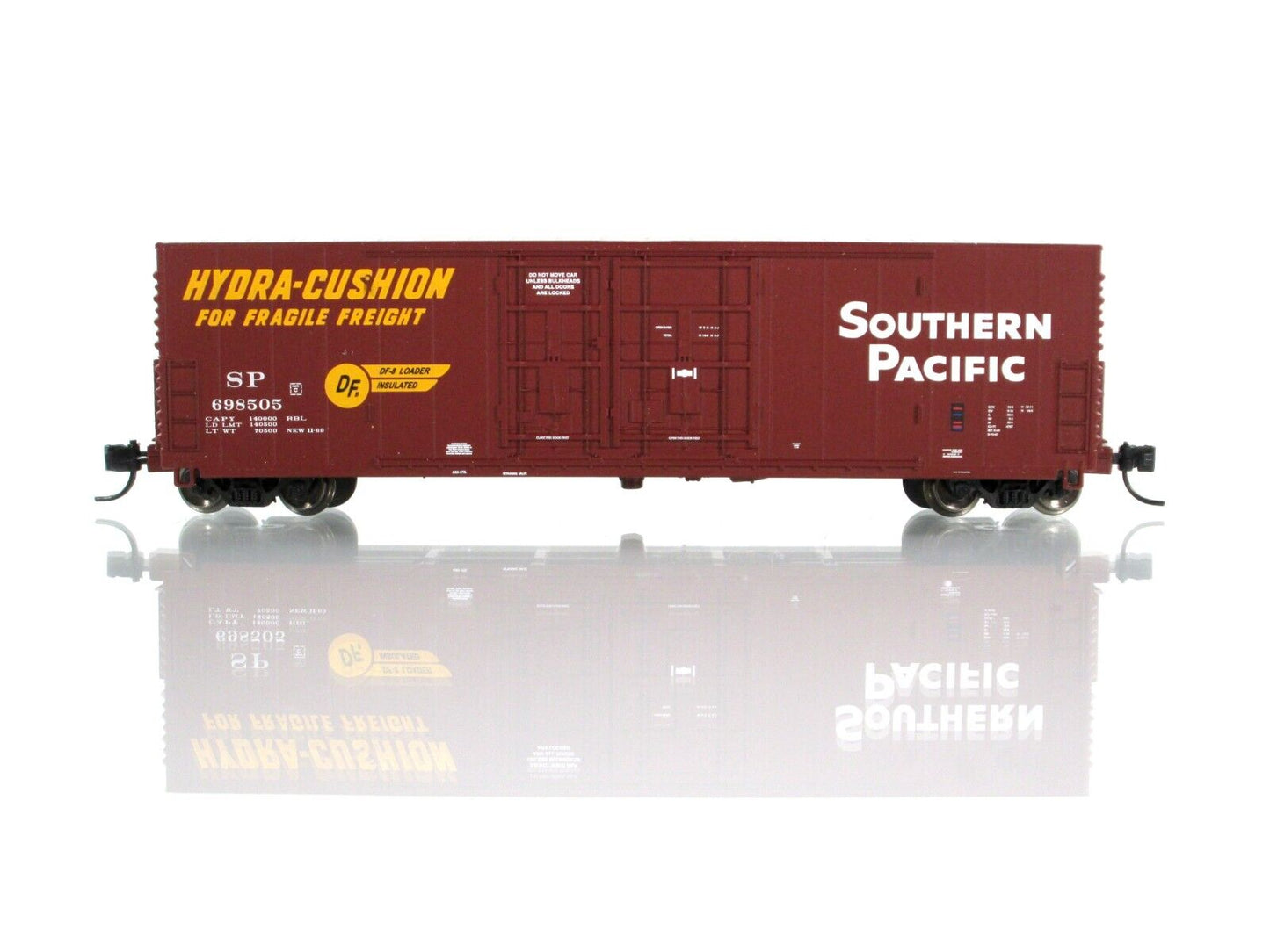 N Scale *SOUTHERN PACIFIC* 50' Hydra-Cushion Box Car 8-Set, WHEELS of TIME *RARE