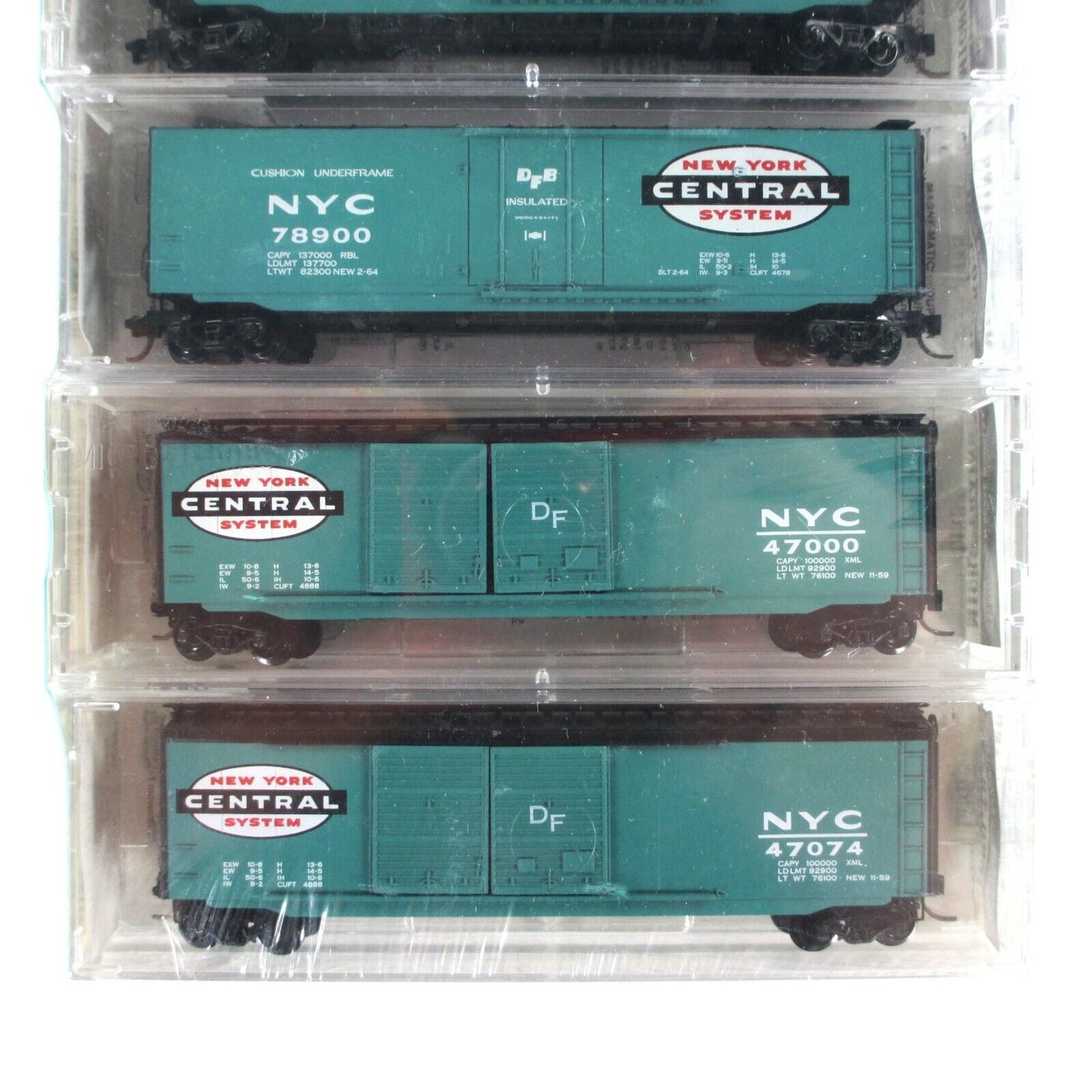 N Scale ***NEW YORK CENTRAL*** 50' Box Car 6-Pack Set - Kadee Micro Trains 31192