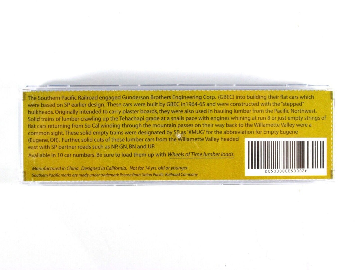 N Scale *SOUTHERN PACIFIC* Bulkhead Flat Car 12-Pack Set - WHEELS of TIME **RARE