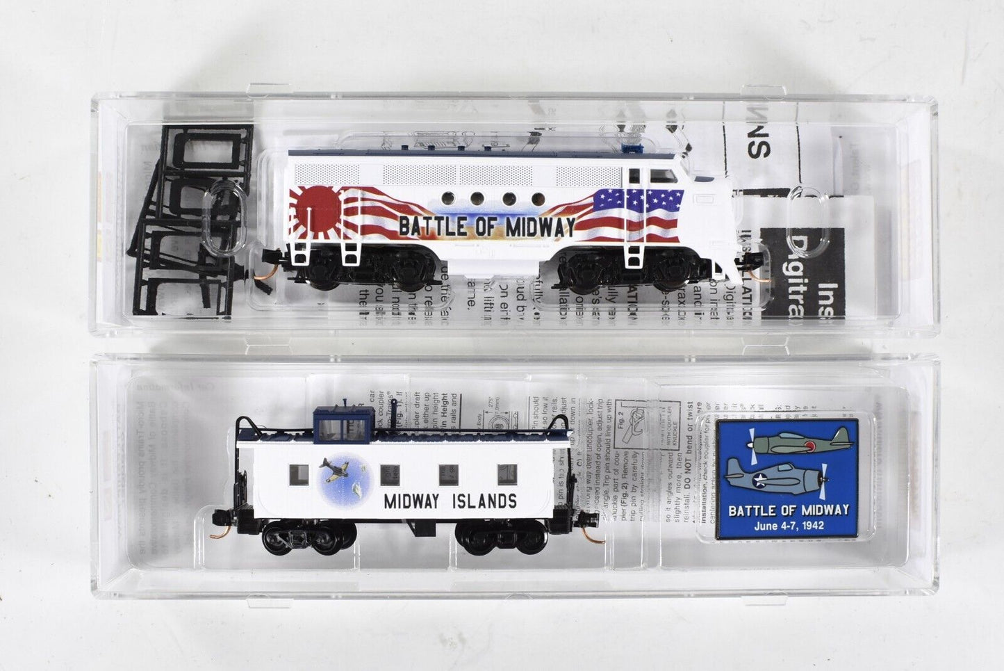 N Scale **BATTLE of MIDWAY** FT Locomotive & Caboose - MTL 98321081 **DCC Ready