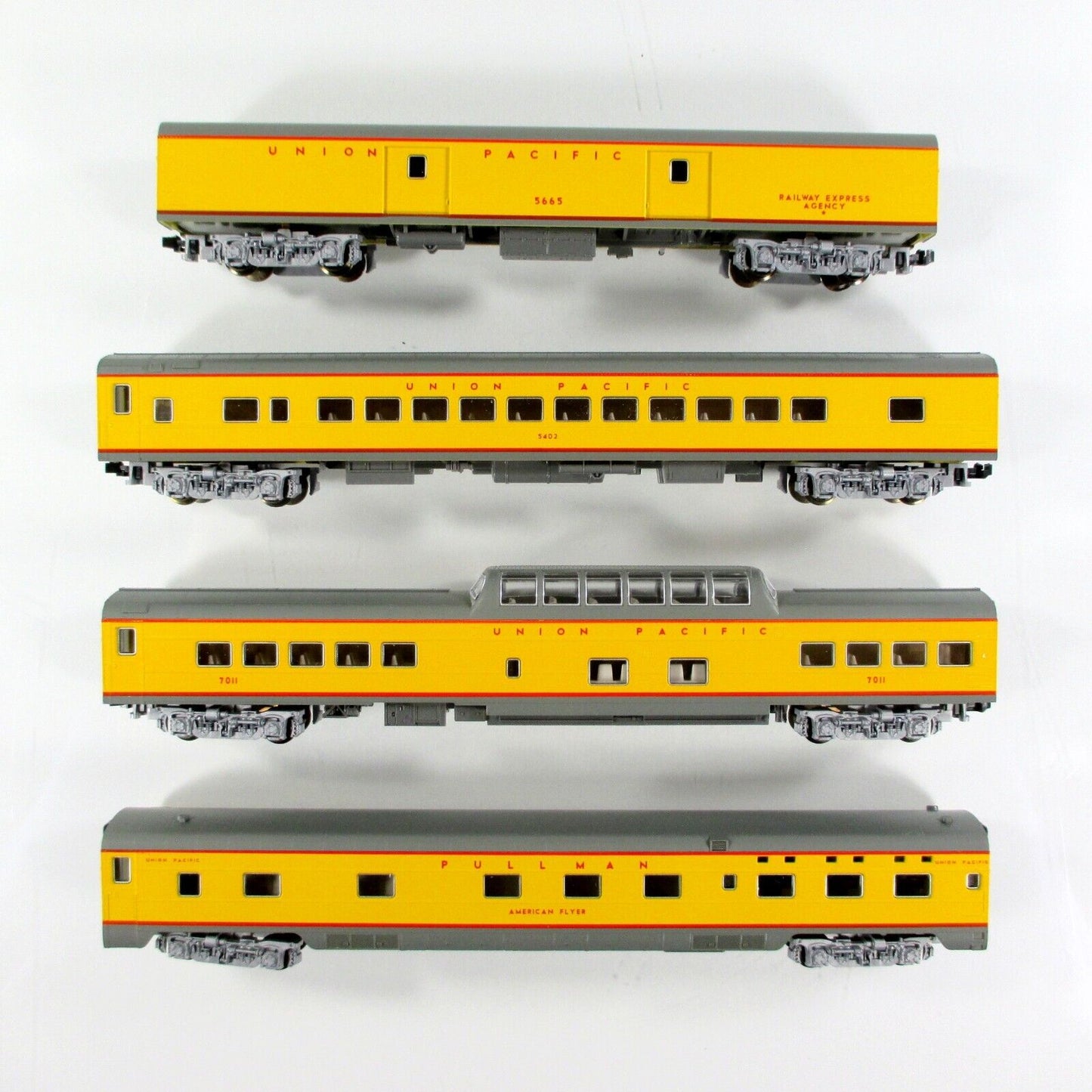 N Scale **UNION PACIFIC** Smoothside Passenger Car 4-Pack Set B -- Kato 106-1102