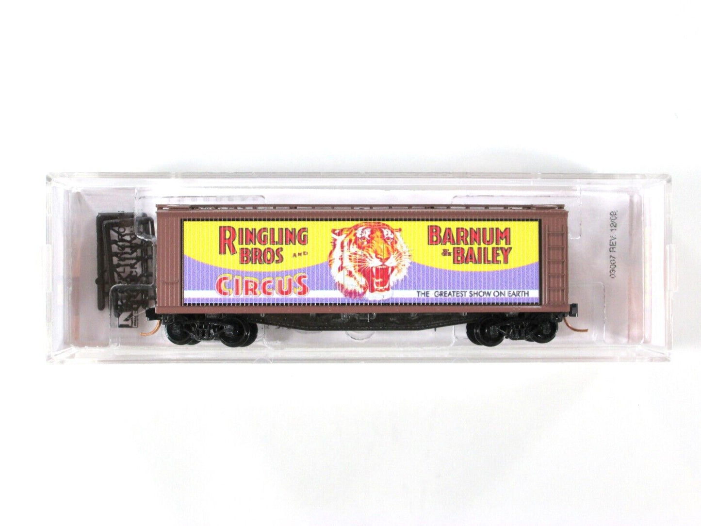 N Scale ***RINGLING CIRCUS*** Billboard Car #10 Box Car -- Micro Trains 04700410