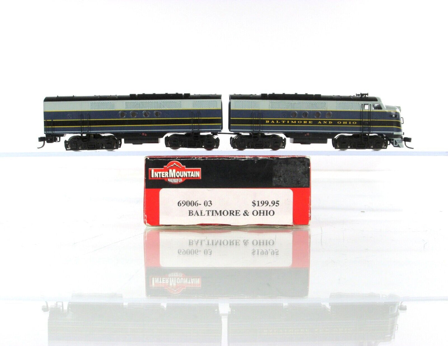 N Scale ***BALTIMORE OHIO*** EMD FT A/B Set #5 - Intermountain 69006-03, DCC Rdy