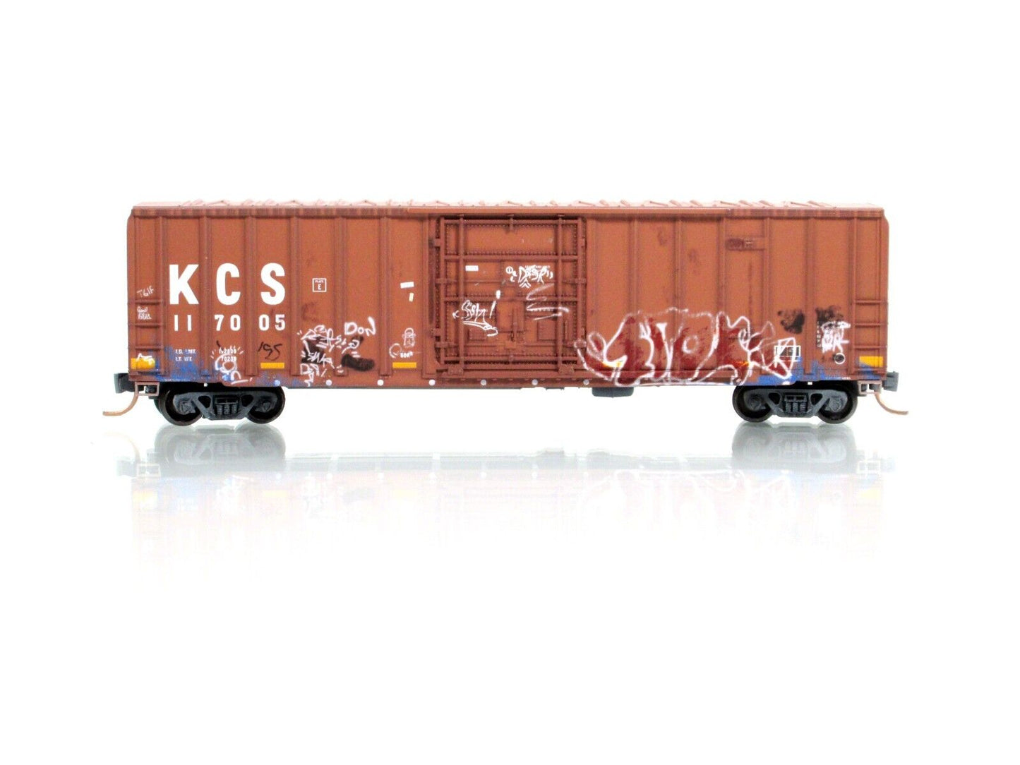 N Scale **KCS** Weathered & Graffiti 50' Box Car #117005 - Micro Trains 02744191