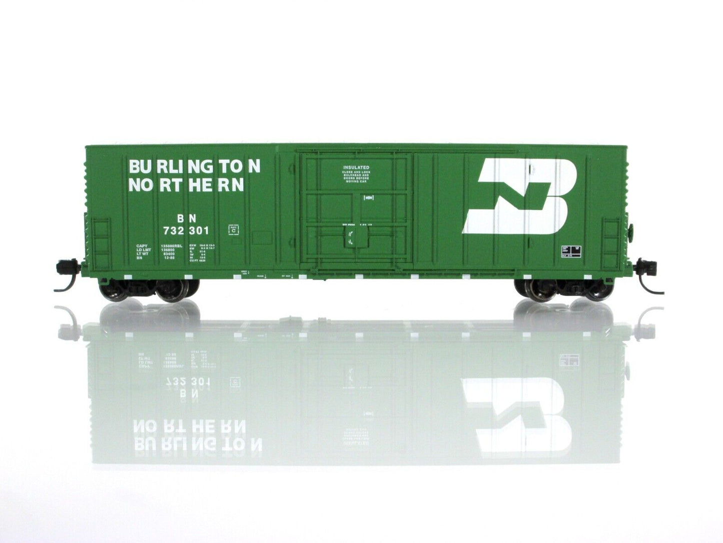 N Scale *BURLINGTON NORTHERN* 50' Box Car 8-Pack Set, by WHEELS of TIME **RARE**