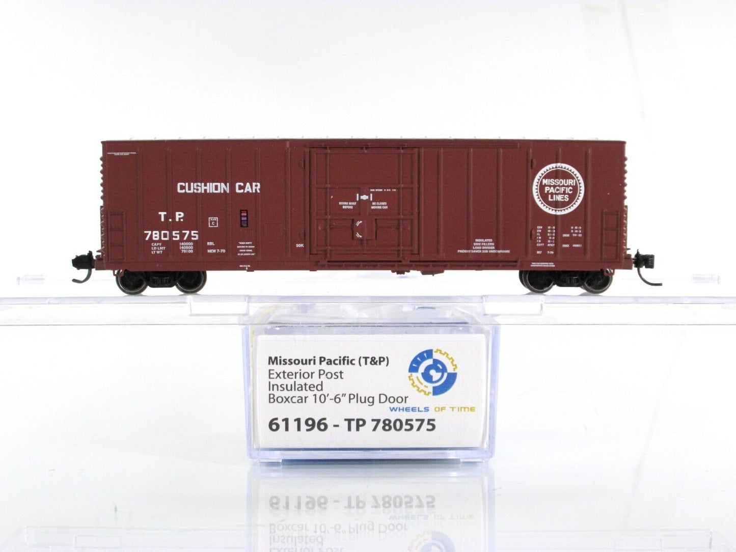 N Scale **MISSOURI PACIFIC** 50' Insulated Box Car 8-Set - WHEELS of TIME **RARE