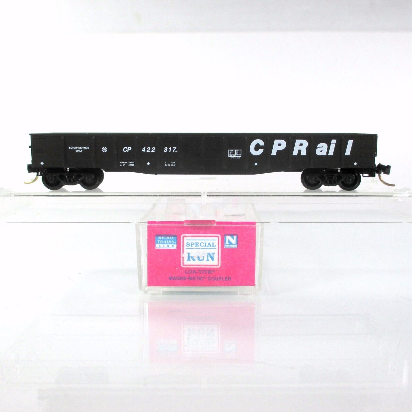 N Scale CP Rail **AACREW** Graffiti Gondola, #217 of 300 -- Micro Trains **RARE*