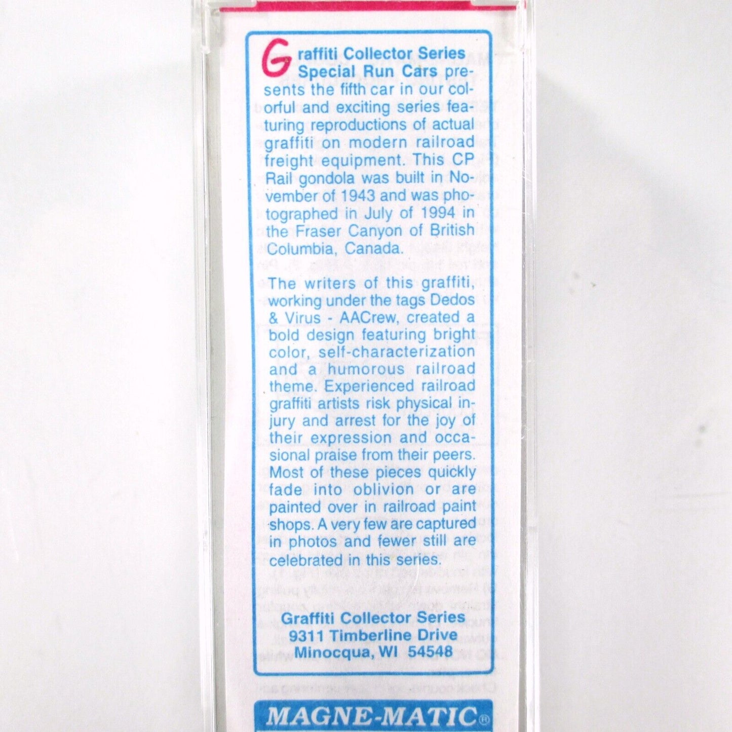 N Scale CP Rail **AACREW** Graffiti Gondola, #217 of 300 -- Micro Trains **RARE*